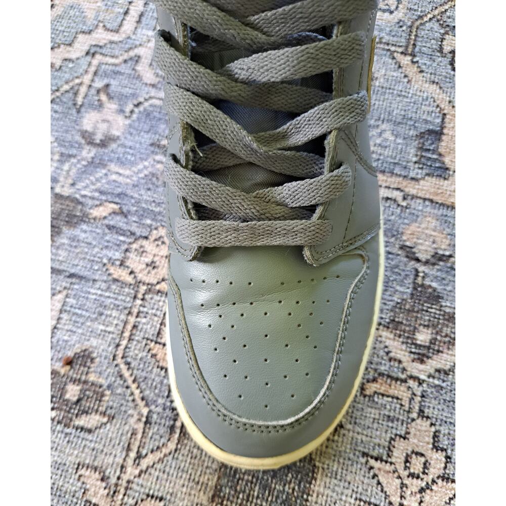 Nike Air Jordan 1 Mid Cool Grey Used Boys Youth Size 5.5 Worn See Pics - Picture 12 of 16
